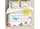 Abakuhaus Copripiumino Libelle, LöWenzahn-GlüCk, Antiacaro, Adatto A Chi Soffre Di Allergie, Con Federe, 200 Cm X 200 Cm - 80 X 80 Cm, Multicolore