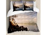 Abakuhaus Copripiumino See, Lago Tahoe Al Tramonto, Antiacaro, Adatto A Chi Soffre Di Allergie, Con Federe, 200 Cm X 200 Cm - 80 X 80 Cm, Blu Grigio