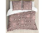 Abakuhaus Copripiumino Celtico, Celtic Barock Boho, Antiacaro, Adatto A Chi Soffre Di Allergie, Con Federe, 155 Cm X 220 Cm - 80 X 80 Cm, Marrone Beige