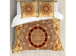 Abakuhaus Copripiumino Zodiaco, Astrologia Aged, Antiacaro, Adatto A Chi Soffre Di Allergie, Con Federe, 155 Cm X 220 Cm - 80 X 80 Cm, Tan Brown