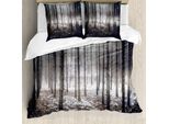 Abakuhaus Copripiumino Invernale, Natur Mystic Scuro, Antiacaro, Adatto A Chi Soffre Di Allergie, Con Federe, 155 Cm X 220 Cm - 80 X 80 Cm, Marrone Bianco