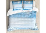 Abakuhaus Copripiumino Invernale, Schnee Cold Winter, Antiacaro, Adatto A Chi Soffre Di Allergie, Con Federe, 155 Cm X 220 Cm - 80 X 80 Cm, Bianco