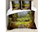 Abakuhaus Yosemite Copripiumino, Foresta Primaverile Di Montagna, Antiacaro, Adatto A Chi Soffre Di Allergie, Con Federe, 200 Cm X 200 Cm - 80 X 80 Cm, Verde