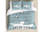 Abakuhaus Set Copripiumino Ispiratore Per Letti Matrimoniali, Cartoon Berg, Antiacaro Adatto A Chi Soffre Di Allergie Con Federe, Verde Chiaro Bianco