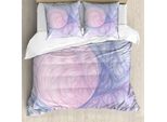 Abakuhaus Copripiumino Psichedelico, Forme Frattali Astratte, Antiacaro, Adatto A Chi Soffre Di Allergie, Con Federe, 200 Cm X 200 Cm - 80 X 80 Cm, Rosa Porpora