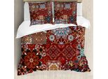 Abakuhaus Copripiumino Vittoriano, Victorian Mandala, Antiacaro, Adatto A Chi Soffre Di Allergie, Con Federe, 155 Cm X 220 Cm - 80 X 80 Cm, Multicolore