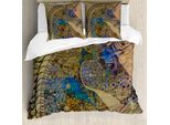Abakuhaus Copripiumino Unicorno, Mandala Pastello, Antiacaro, Adatto A Chi Soffre Di Allergie, Con Federe, 200 Cm X 200 Cm - 80 X 80 Cm, Multicolore