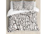 Abakuhaus Alter Wald Copripiumino, Ast Brown, Antiacaro, Adatto A Chi Soffre Di Allergie, Con Federe, 155 Cm X 220 Cm - 80 X 80 Cm, Beige