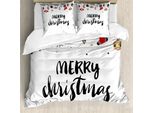 Abakuhaus Noel Set Copripiumino Per Letti Matrimoniali, Citazione Moderna E Stimolante, Antiacaro, Adatto A Chi Soffre Di Allergie, Con Federe, Multicolore