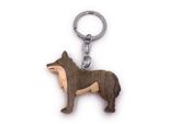 Onwomania Portachiavi In Legno Lupo Animale Predatore Cane Branco Animale Zoccolo Animale Ciondolo Fascino