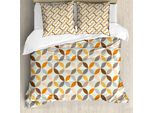 Abakuhaus Copripiumino Geometrico, Angolare Cyclic Tile, Antiacaro, Adatto A Chi Soffre Di Allergie, Con Federe, 200 Cm X 200 Cm - 80 X 80 Cm, Multicolore