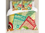 Abakuhaus Copripiumino Vintage, Lotteria Di Cartoline Pop Art, Antiacaro E Anallergico Con Federe, 155 Cm X 220 Cm - 80 X 80 Cm, Multicolore