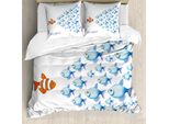 Abakuhaus Copripiumino Con Proverbio, Pensare Diversamente Dalle Parole, Antiacaro Adatto A Chi Soffre Di Allergie Con Federe, 155 Cm X 220 Cm - 80 X 80 Cm, Arancione Blu