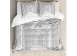 Abakuhaus Copripiumino Space, Aliens Astronomy, Antiacaro, Adatto A Chi Soffre Di Allergie, Con Federe, 200 Cm X 200 Cm - 80 X 80 Cm, Bianco