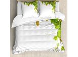 Abakuhaus Copripiumino Weinberg, Farmer Berry Wineyard, Antiacaro, Adatto A Chi Soffre Di Allergie, Con Federe, 200 Cm X 200 Cm - 80 X 80 Cm, Verde Giallo