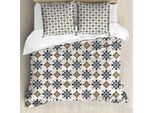 Abakuhaus Copripiumino Persiano, Motivo Vintage, Antiacaro, Adatto A Chi Soffre Di Allergie, Con Federe, 155 Cm X 220 Cm - 80 X 80 Cm, Marrone Blu