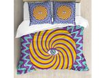 Abakuhaus Copripiumino Vintage, Colore Hypnotic Circles, Antiacaro, Adatto A Chi Soffre Di Allergie, Con Federe, 200 Cm X 200 Cm - 80 X 80 Cm, Multicolore