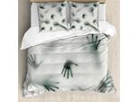 Abakuhaus Horror Haus Copripiumino, Fantasma Alieno, Antiacaro, Adatto A Chi Soffre Di Allergie, Con Federe, 155 Cm X 220 Cm - 80 X 80 Cm, Smeraldo