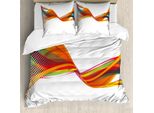 Abakuhaus Copripiumino Astratto, Dettagli Pixel Arcobaleno, Antiacaro, Adatto A Chi Soffre Di Allergie, Con Federe, 200 Cm X 200 Cm - 80 X 80 Cm, Multicolore