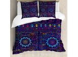 Abakuhaus Set Copripiumino Marocchino Per Letti Matrimoniali, Persia Mediorientale, Antiacaro, Adatto A Chi Soffre Di Allergie, Con Federe, Multicolore