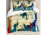 Abakuhaus Copripiumino Fantasia, Alberi Fiction Forest, Antiacaro, Adatto A Chi Soffre Di Allergie, Con Federe, 155 Cm X 220 Cm - 80 X 80 Cm, Multicolore