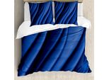 Abakuhaus Copripiumino Blu Navy, Onde Oceaniche Digitali, Antiacaro, Adatto A Chi Soffre Di Allergie, Con Federe, 200 Cm X 200 Cm - 80 X 80 Cm, Blu Scuro