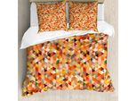 Abakuhaus Set Copripiumino Trippy Per Letti Matrimoniali, Motivo Astratto Vibrante, Antiacaro, Adatto A Chi Soffre Di Allergie, Con Federe, Multicolore