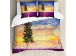 Abakuhaus Copripiumino Lavanda, Stile Country Francese, Antiacaro, Adatto A Chi Soffre Di Allergie, Con Federe, 200 Cm X 200 Cm - 80 X 80 Cm, Multicolore