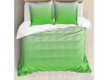 Abakuhaus Copripiumino Ombre, Vivid Grass, Antiacaro, Adatto A Chi Soffre Di Allergie, Con Federe, 155 Cm X 220 Cm - 80 X 80 Cm, Menta Bianco