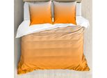 Abakuhaus Copripiumino Ombre, Tramonto Estivo, Antiacaro, Adatto A Chi Soffre Di Allergie, Con Federe, 155 Cm X 220 Cm - 80 X 80 Cm, Arancione Bianco
