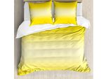 Abakuhaus Copripiumino Ombre, Stampa A Tema Spiaggia Estiva, Antiacaro, Adatto A Chi Soffre Di Allergie, Con Federe, 155 Cm X 220 Cm - 80 X 80 Cm, Giallo