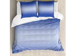 Abakuhaus Set Copripiumino Ombre Per Letti Matrimoniali, Scena Del Tramonto, Antiacaro, Adatto A Chi Soffre Di Allergie, Con Federe, Blu Navy