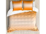 Abakuhaus Copripiumino Ombre, Stampa Estiva Hot Beach, Antiacaro, Adatto A Chi Soffre Di Allergie, Con Federe, 155 Cm X 220 Cm - 80 X 80 Cm, Arancione