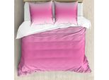 Abakuhaus Copripiumino Ombre, Disegno Girly Fairytale, Antiacaro E Anallergico, Con Federe, 155 Cm X 220 Cm - 80 X 80 Cm, Rosa