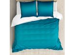 Abakuhaus Set Copripiumino Ombre Per Letti Matrimoniali, Tropic Ocean Room, Antiacaro, Adatto A Chi Soffre Di Allergie, Con Federe, Blu Petrolio