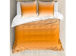 Abakuhaus Copripiumino Ombre, Sole, Estate, Girly, Antiacaro, Adatto A Chi Soffre Di Allergie, Con Federe, 200 Cm X 200 Cm - 80 X 80 Cm, Arancione