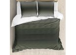 Abakuhaus Copripiumino Ombre, Smokey Design Moderno, Antiacaro, Adatto A Chi Soffre Di Allergie, Con Federe, 200 Cm X 200 Cm - 80 X 80 Cm, Grigio Nero