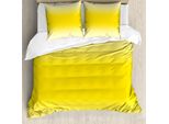 Abakuhaus Copripiumino Ombre, Sunny Motivo Estivo, Antiacaro Adatto A Chi Soffre Di Allergie Con Federe, 155 Cm X 220 Cm - 80 X 80 Cm, Giallo