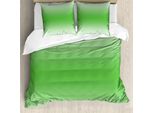 Abakuhaus Copripiumino Ombre, Motivo Foglie Primaverili Color Muschio, Antiacaro E Anallergico, Con Federe, 200 Cm X 200 Cm - 80 X 80 Cm, Verde