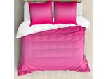 Abakuhaus Copripiumino Ombre, Design Moderno Rosa, Antiacaro, Adatto A Chi Soffre Di Allergie, Con Federe, 155 Cm X 220 Cm - 80 X 80 Cm, Rosa