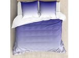 Abakuhaus Copripiumino Ombre, Motivo Twilight Moderno, Antiacaro, Adatto A Chi Soffre Di Allergie, Con Federe, 155 Cm X 220 Cm - 80 X 80 Cm, Indaco Bianco