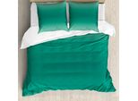 Abakuhaus Set Copripiumino Ombre Per Letti Matrimoniali, Tema Onde Dell'oceano, Antiacaro, Adatto A Chi Soffre Di Allergie, Con Federe, Color Verde Acqua