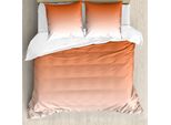 Abakuhaus Copripiumino Ombre, Tramonto Nel Deserto Rovente, Antiacaro, Adatto A Chi Soffre Di Allergie, Con Federe, 200 Cm X 200 Cm - 80 X 80 Cm, Arancione
