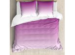 Abakuhaus Copripiumino Ombre, Fiori Romantici Moderni, Antiacaro, Adatto A Chi Soffre Di Allergie, Con Federe, 155 Cm X 220 Cm - 80 X 80 Cm, Viola
