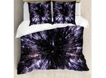Abakuhaus Set Copripiumino Galaxie Per Letti Matrimoniali, Motivo Universo Cosmo, Antiacaro, Adatto A Chi Soffre Di Allergie, Con Federe, Multicolore