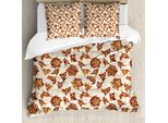 Abakuhaus Set Copripiumino Paisley Per Letti Matrimoniali, Motivo Etnico Asiatico, Antiacaro, Adatto A Chi Soffre Di Allergie, Con Federe, Sfumato