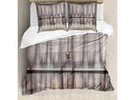 Abakuhaus Copripiumino Rustico, Quercia In Legno Country-Tor, Antiacaro, Adatto A Chi Soffre Di Allergie, Con Federe, 155 Cm X 220 Cm - 80 X 80 Cm, Marrone