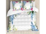 Abakuhaus Copripiumino Blume, Lillà Primavera Lavenders, Antiacaro Adatto A Chi Soffre Di Allergie Con Federe, 155 Cm X 220 Cm - 80 X 80 Cm, Multicolore
