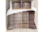 Abakuhaus Copripiumino Industriale, Legno Antico, Antiacaro, Adatto A Chi Soffre Di Allergie, Con Federe, 200 Cm X 200 Cm - 80 X 80 Cm, Marrone