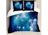 Abakuhaus Copripiumino, Mystical Supernova Stelle, Antiacaro, Adatto A Chi Soffre Di Allergie, Con Federe, 155 Cm X 220 Cm - 80 X 80 Cm, Blu